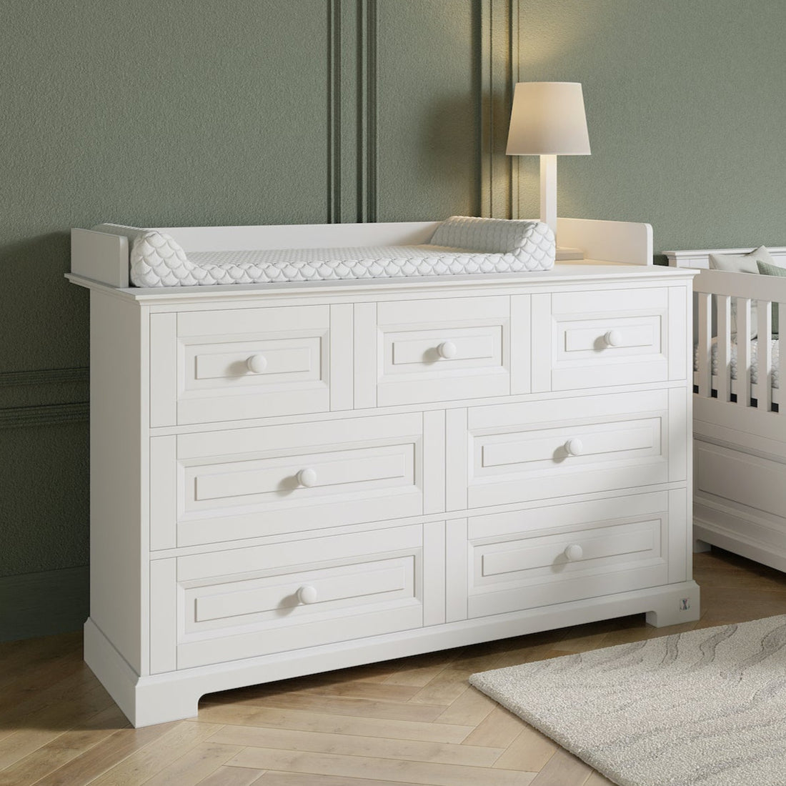 Big chest with 7 drawers | Big changing unit ROYAL | Exclusive baby &amp; kids furniture