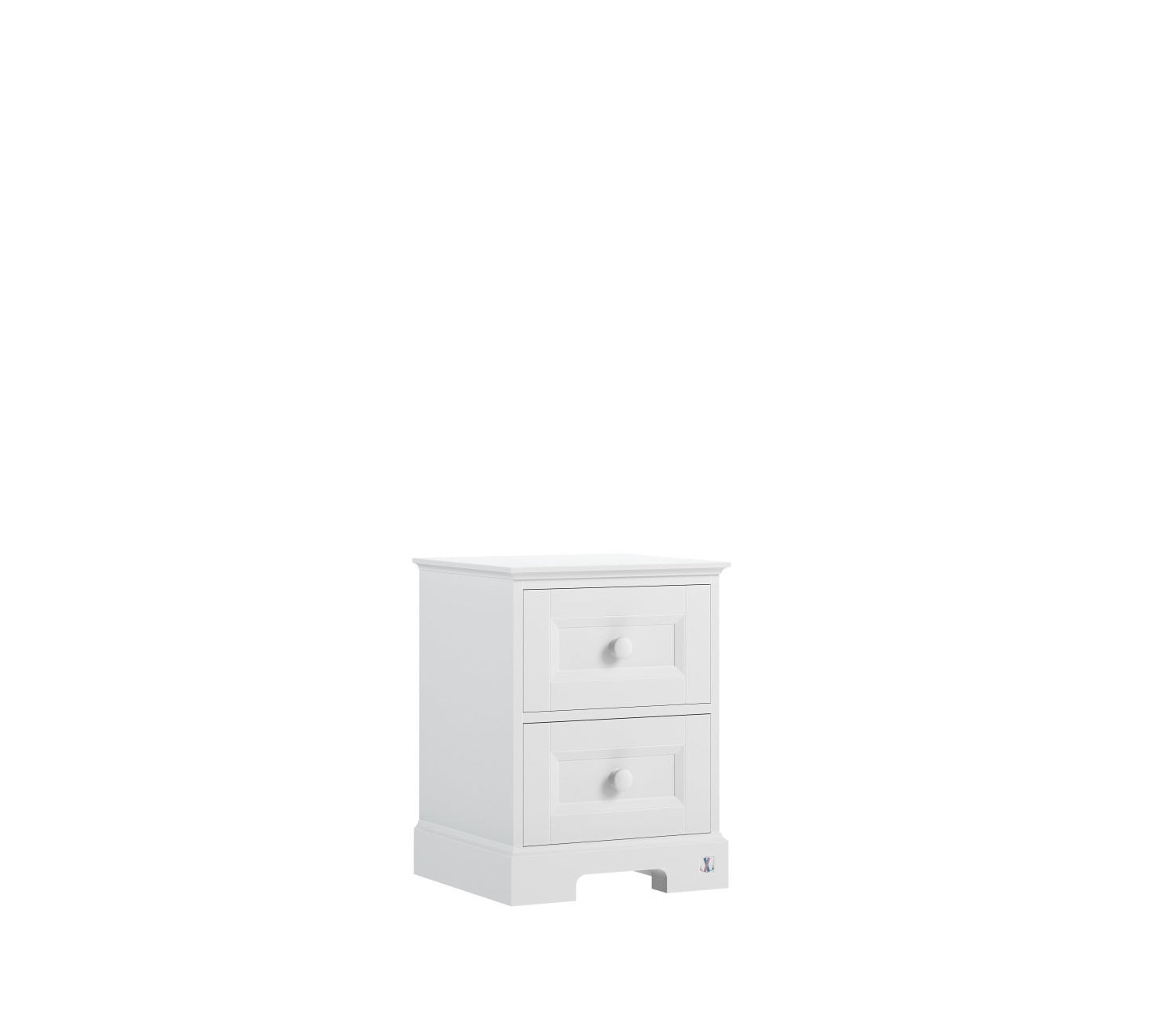 Bedside table ROYAL white