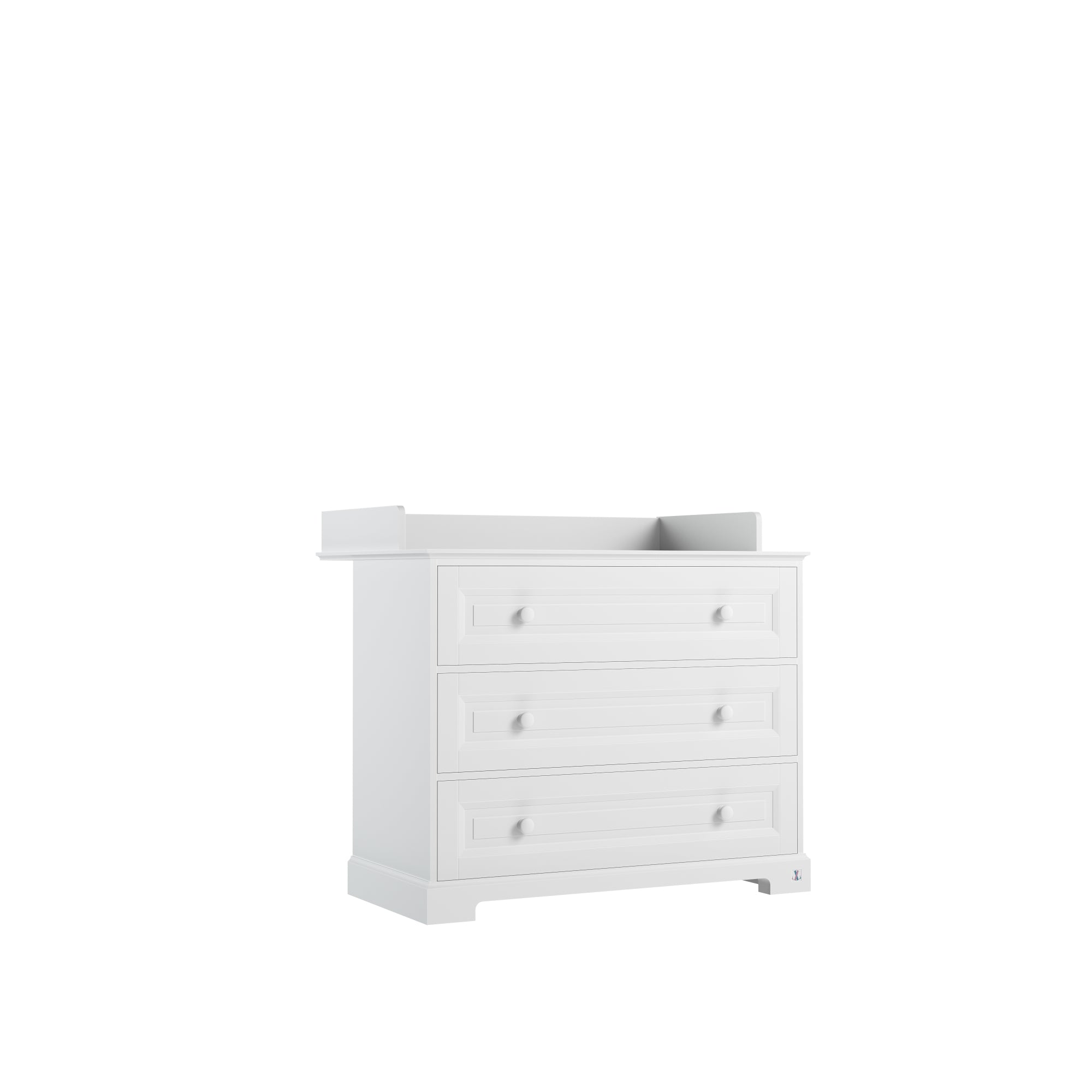 Chest ROYAL with 3 drawers | Changing table fpr baby room | Classic nursery furniture