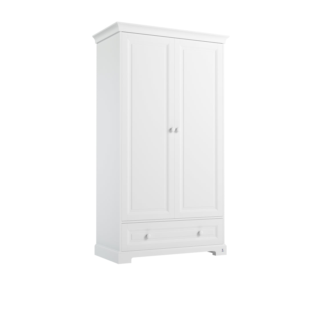 Wardrobe ROYAL with 2 doors & 1 drawer | Classic wardrobe ROYAL | Wardrobe classic design | Wardrobe baby room | Exclusive baby furniture