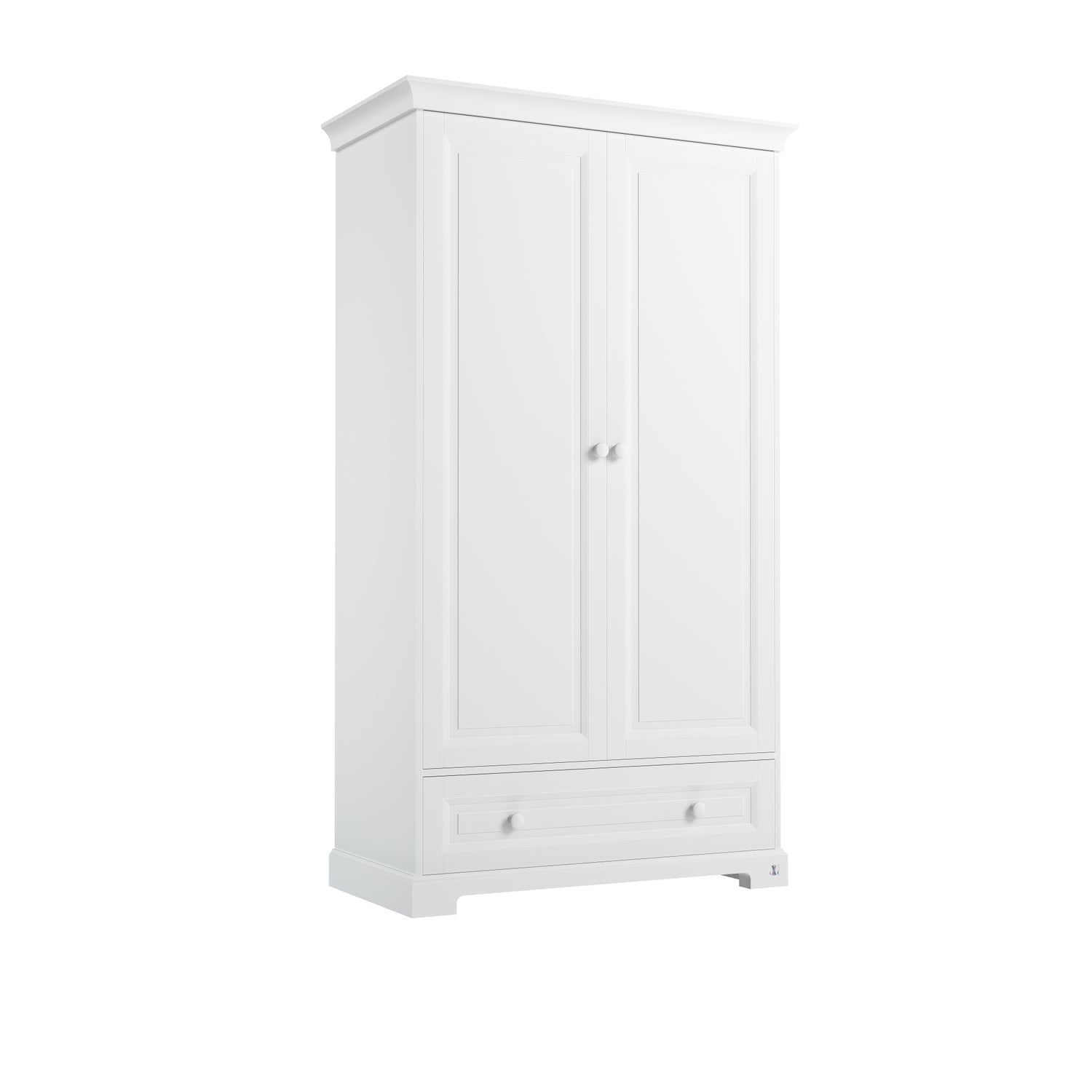 Wardrobe ROYAL with 2 doors &amp; 1 drawer | Classic wardrobe ROYAL | Wardrobe classic design | Wardrobe baby room | Exclusive baby furniture