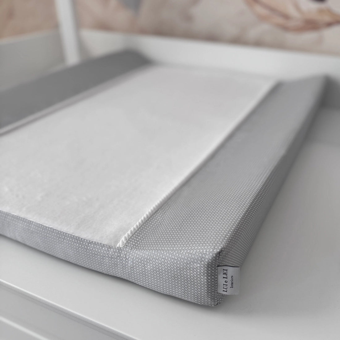 Wickelauflage ELEGANCE Dreamy Grey aus Premium-Baumwolle