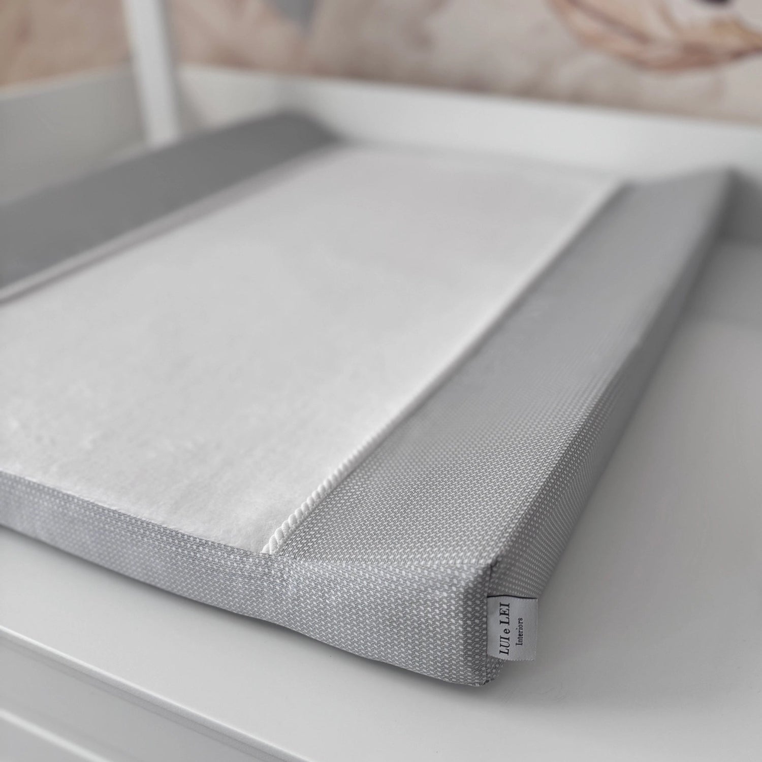 Wickelauflage ELEGANCE Dreamy Grey aus Premium-Baumwolle