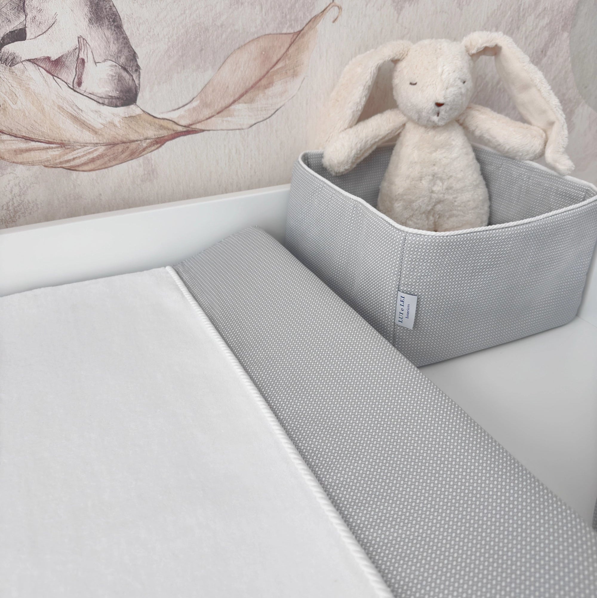 Wickelauflage ELEGANCE Dreamy Grey aus Premium-Baumwolle