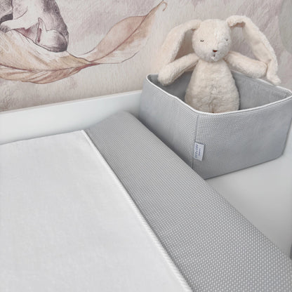Wickelauflage ELEGANCE Dreamy Grey aus Premium-Baumwolle