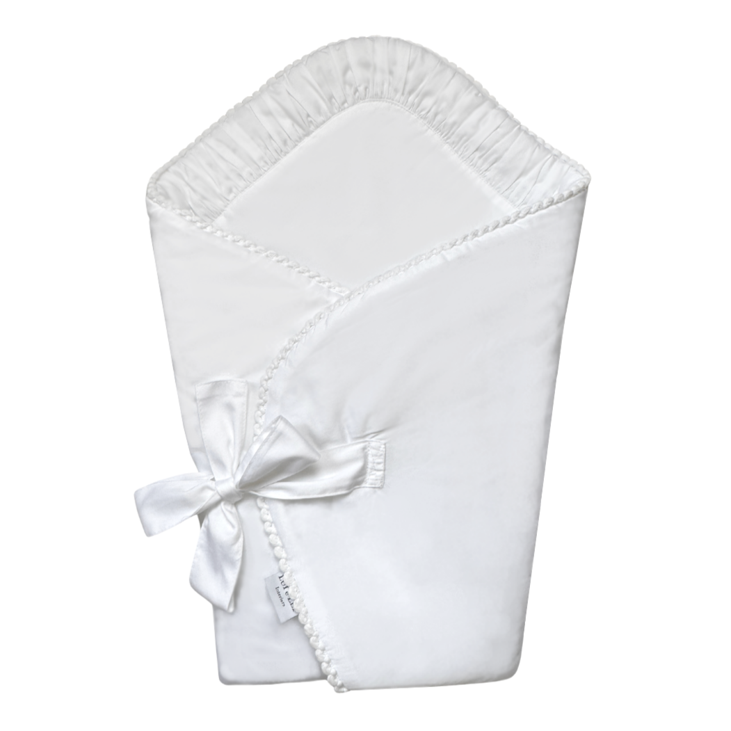 Baby Horn PEARL Pure White | Satin Cotton